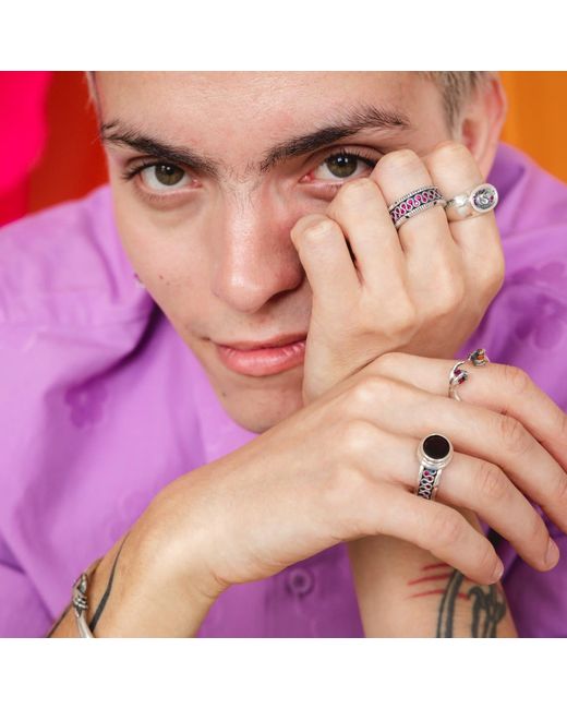Francis Green Pink The Loop Ring