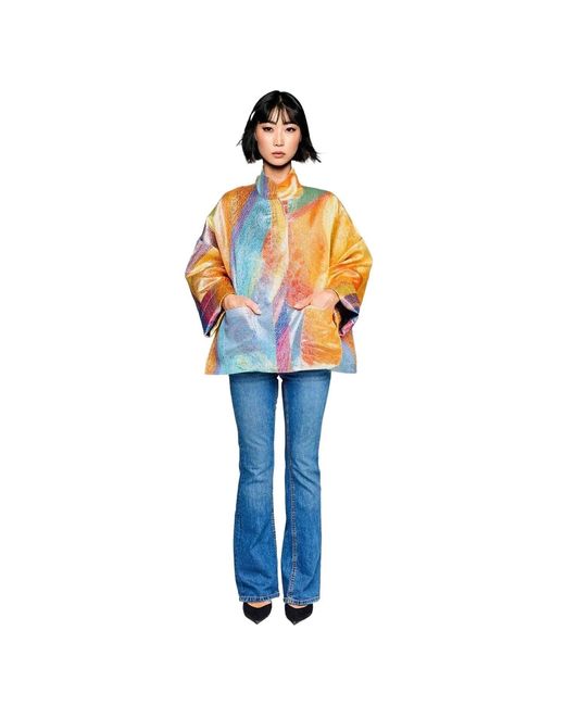Maxjenny Orange Square Boxy Jacket