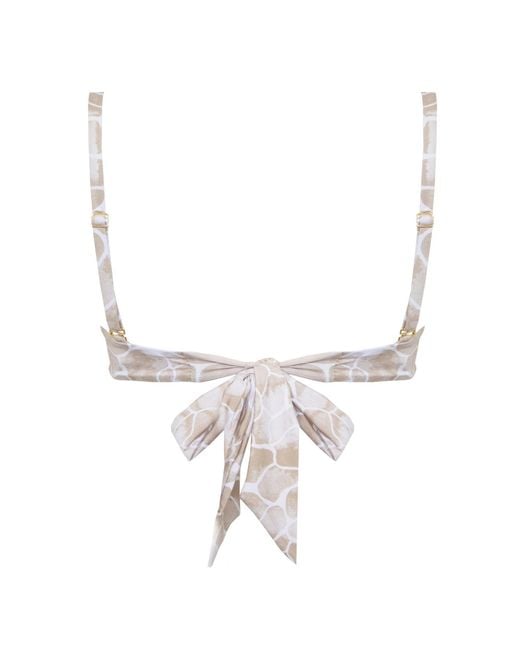 Sophia Alexia Brown Neutrals Sand Pebbles Bora Bora Bandeau Bikini Top