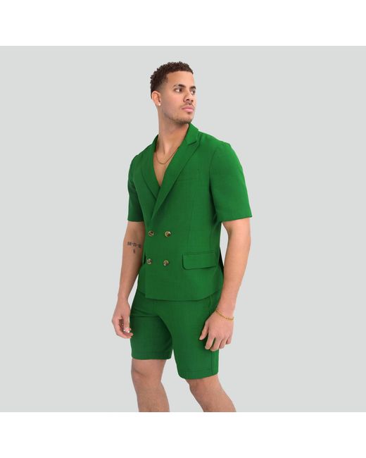 Maui X Lolita Green Gio Kelly Tailored Short Set for men