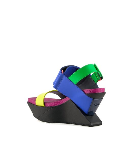 United Nude Green Delta Wedge Sandal