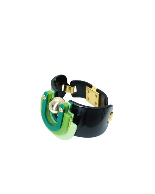 Gissa Bicalho Green Handmade Acrylic Bracelet Craft Verner