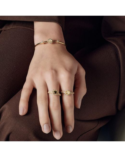 Freqnc Atelier Metallic Eight Petals Ring