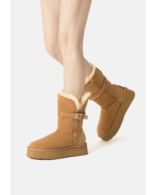 EverAu Australia Natural Brush Platform Boots