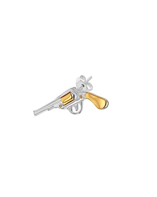 True Rocks Metallic Retro Pistol Stud for men