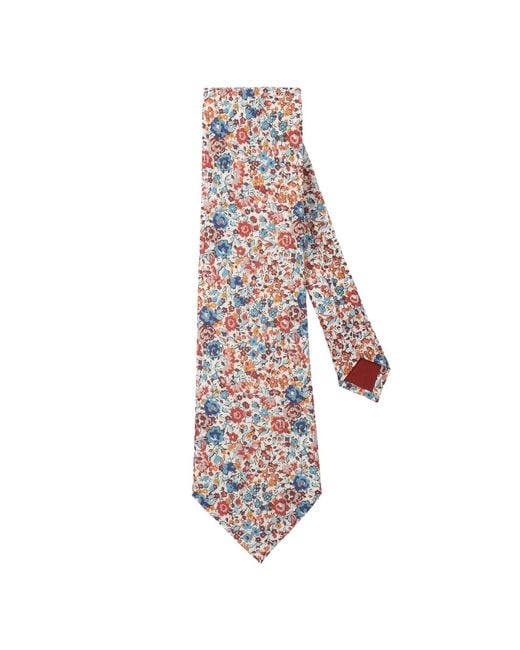 LE COLONEL Red Brick Emma Liberty Tie for men