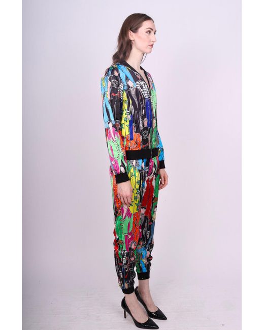 Any Old Iron Blue Printed Heroes Bomber Jacket