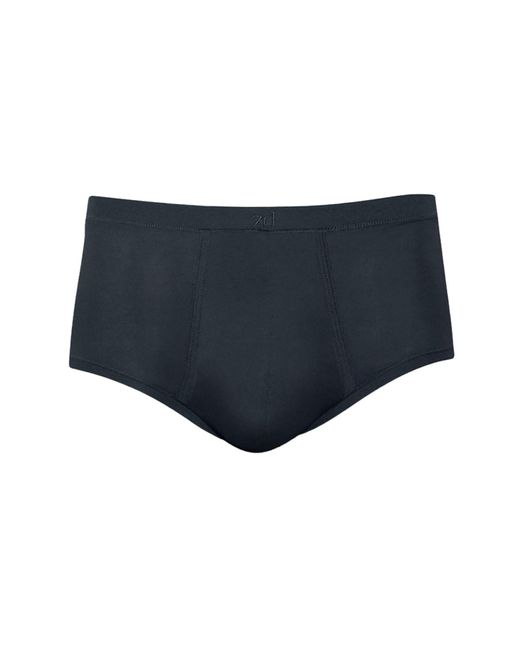 Zd - Zero Defects Blue Sepang Modal Fly Front Brief for men