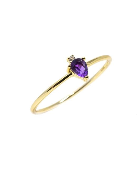 NASI SILVER Multicolor Atarah Ring- Amethyst & Topaz