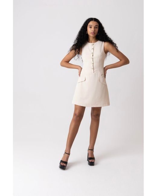 Amy Lynn White Neutrals Rita Aline Dress