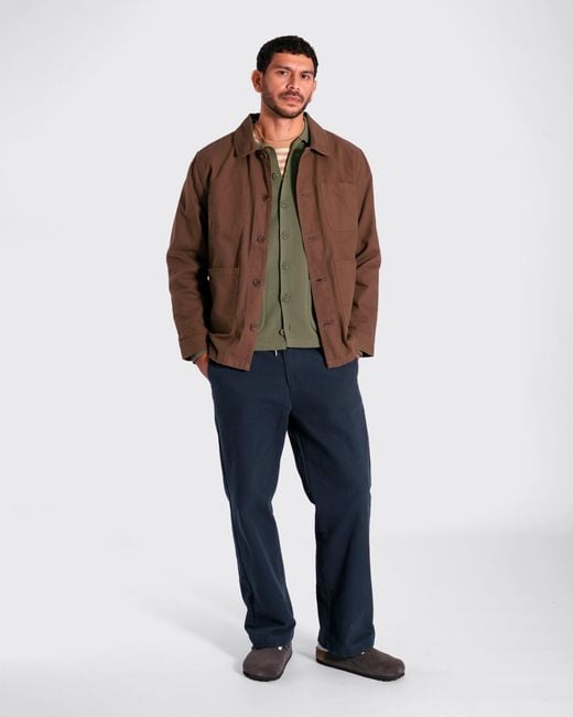 Far Afield Brown Station Jacket for men