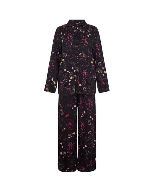 Lily and Lionel Blue Evie Long Sleeve Love Letter Print Pyjama Set