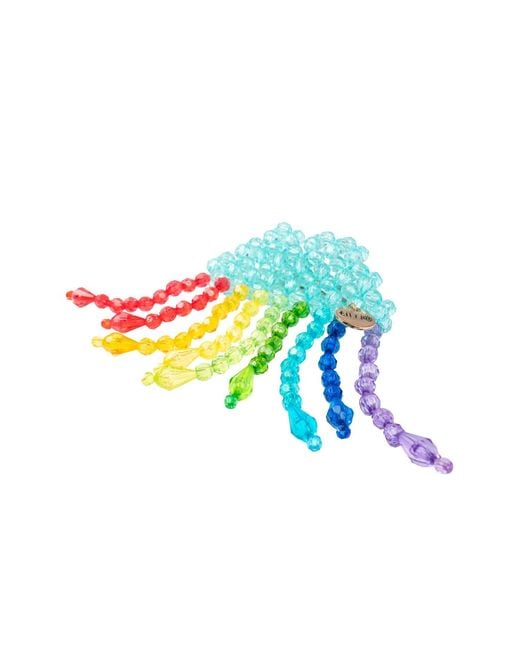 Tillie Beads Blue Rainy Bead Hair Clip