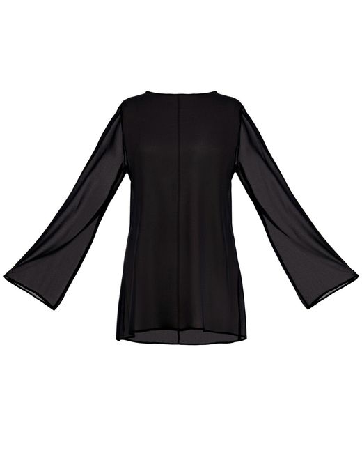 The Ethos Studio Black Ana Blouse