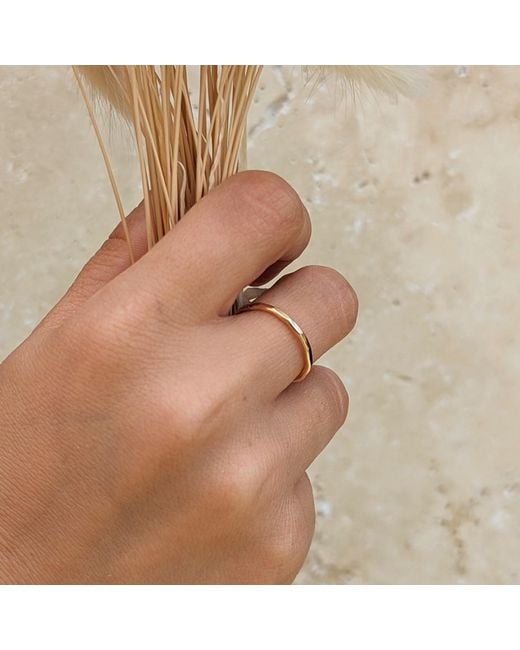 Kiri & Belle Metallic Hammered Filled Ring