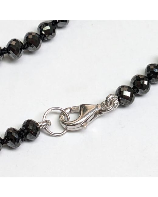 Rahul's Jewels Black 7 Genuine Diamond Strand Bracelet