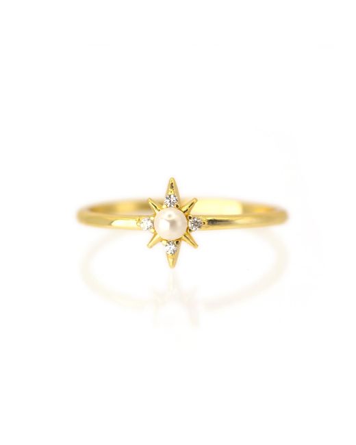 VicStoneNYC Fine Jewelry Metallic North Star Pearl Ring