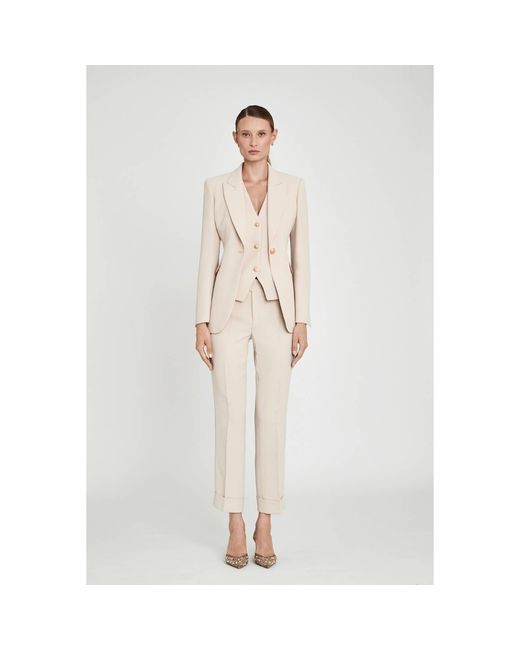 The Extreme Collection Natural Neutrals Atelier Blazer With Single Button