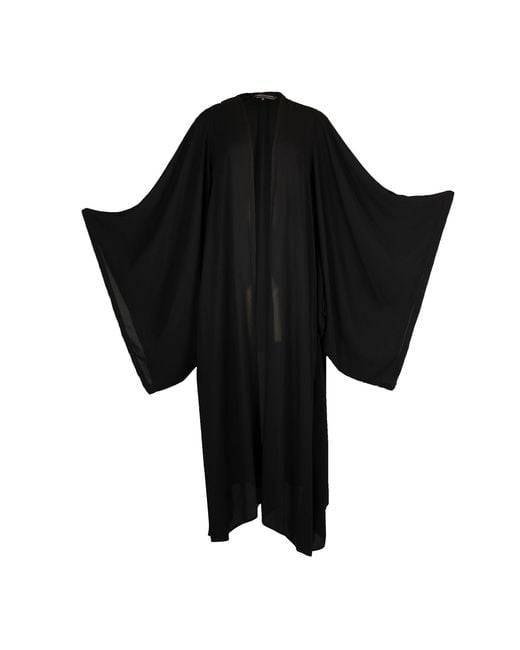 Jennafer Grace Black Kimono Duster Wrapdress
