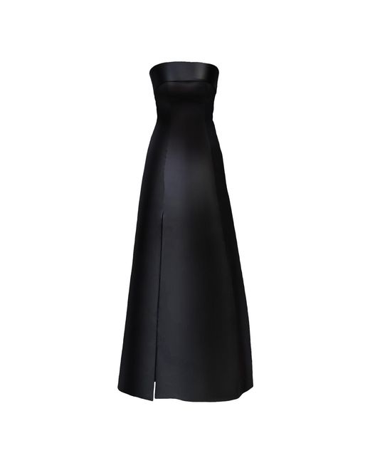 Anse Victorin Black Irena Silk Dress