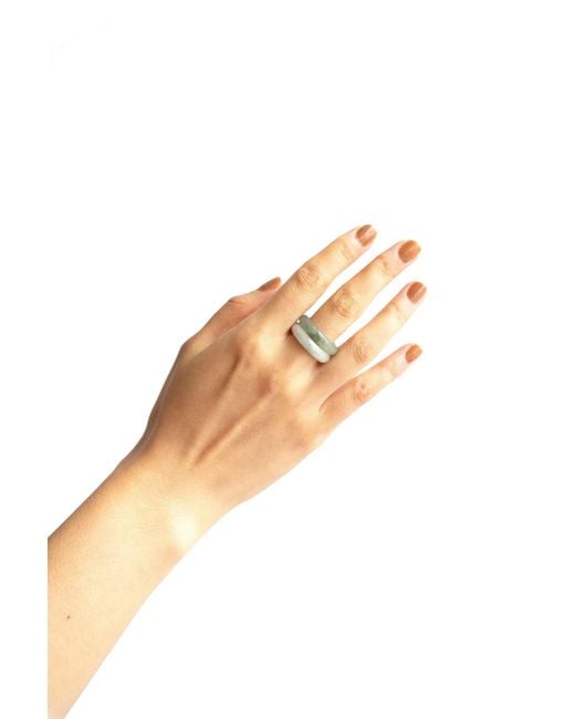 seree Blue Chess Light Jade Ring