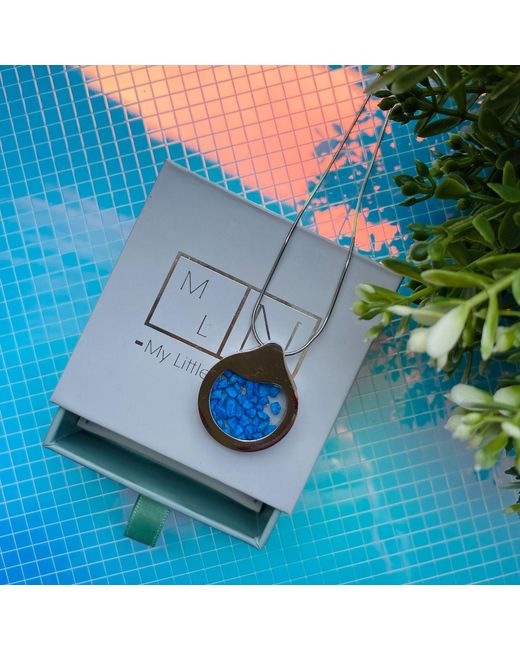 My Little Nature Blue Elegant Handcrafted Necklace With Natural Stones – Unique Nature-Inspired Pendant Jewelry