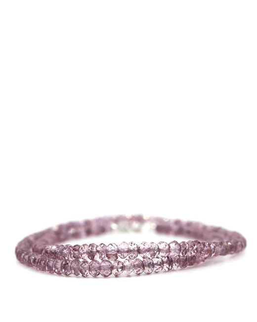 Shar Oke Pink Amethyst Wrap Beaded Bracelet