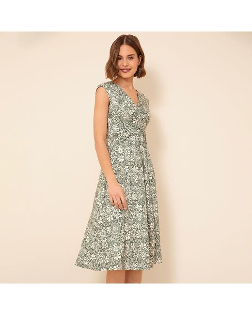 Alie Street London Metallic Renee Knot Dress Botanical