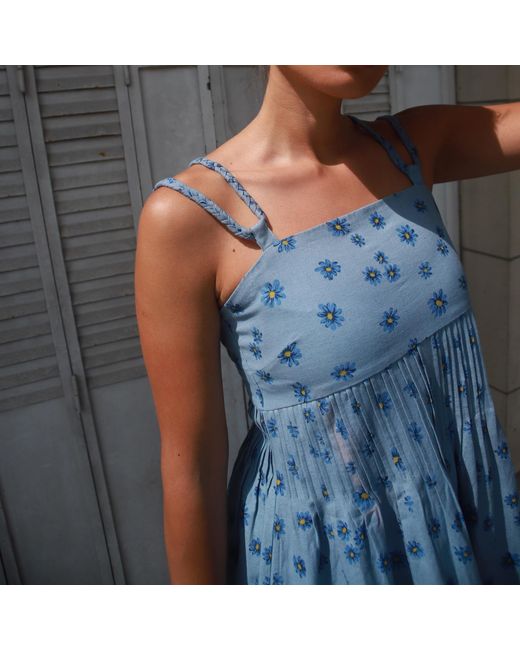 Em & Shi Blue Braided Dd Dress