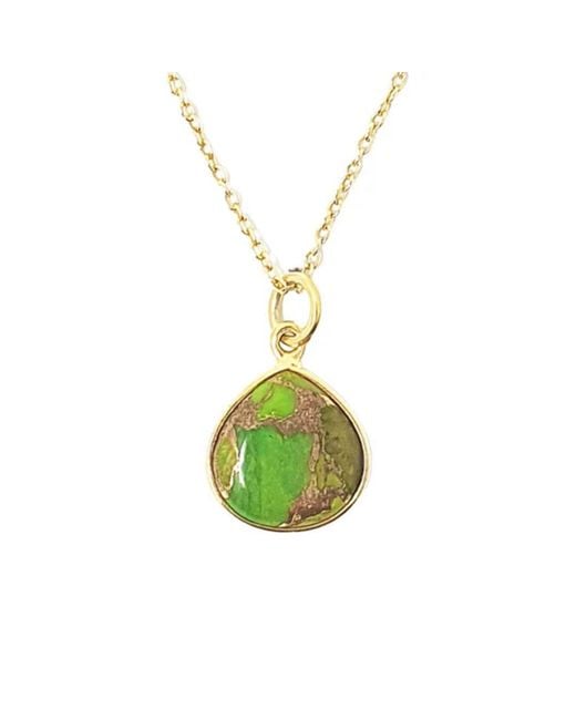 Harfi Yellow Vermeil Plated Peridot Heart Charm August Birthstone Necklace