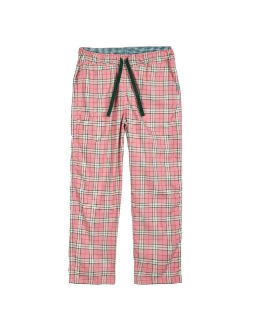 Lounge Red Neutrals Organic Brushed Cotton Loungewear Bottoms Trousers Pants for men