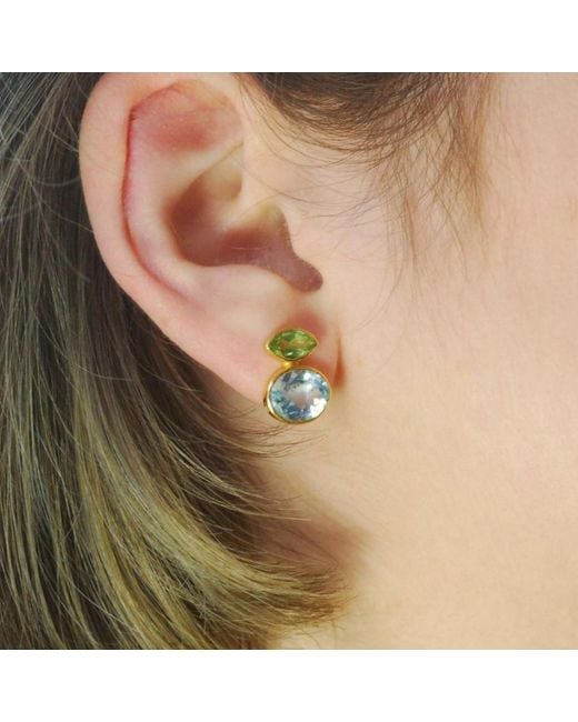 GEM BAZAAR Blue Love Story Earrings