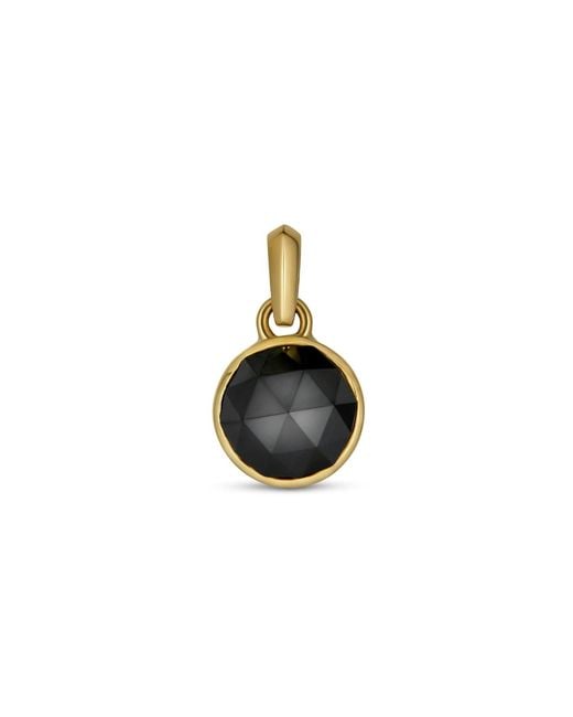 Rahul's Jewels Black Sanctum Orb Pendant -14 Karat With Genuine Diamond