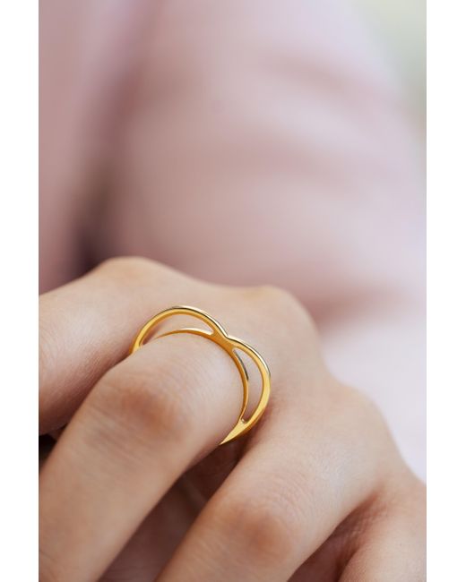 The Link Between Metallic Heartfelt Statement Ring