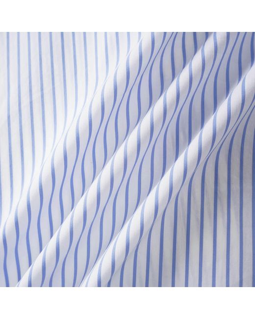 Smart and Joy Blue Two-Tone Cotton Shirt