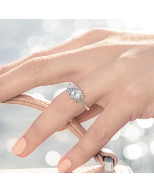 Augustine Jewels Green Amethyst Cluster Ring