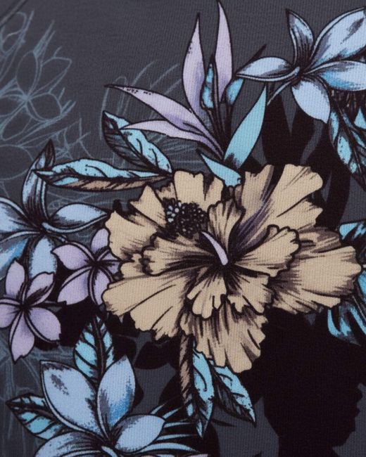 Lords of Harlech Blue Neville Exotic Floral Printed Zip Jacket for men
