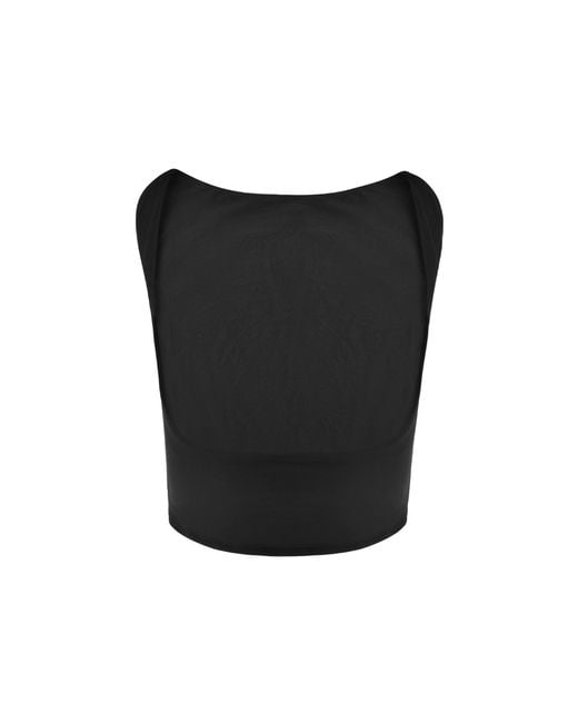 OW Collection Black Eris Crop Top