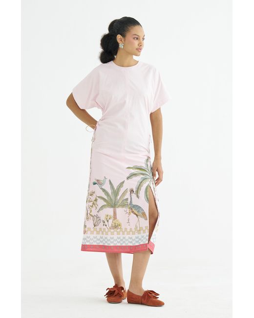 Maison Qala Pink Celandine Dress
