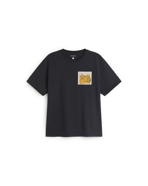 Thinking Mu Blue Straw Camp Aaron T-Shirt for men