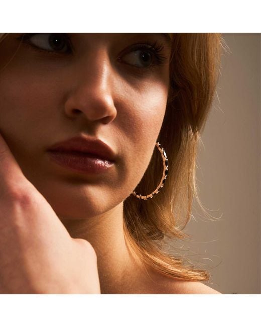 Moon London Metallic Epic Spinel Large Vermeil Hoops