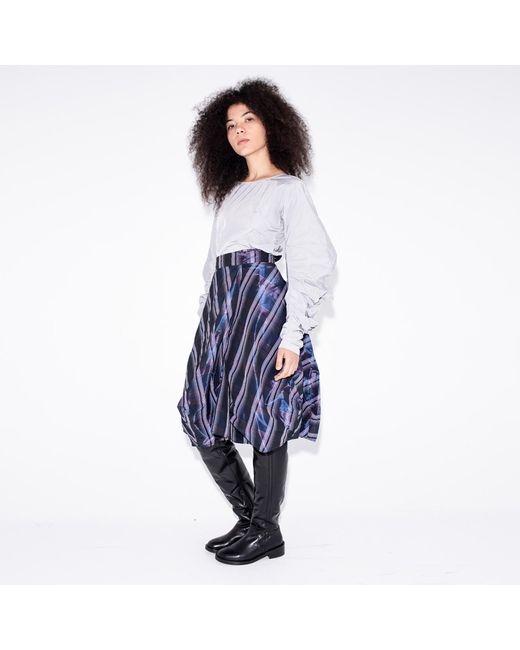 Bianca Popp Blue Wrapped Skirt