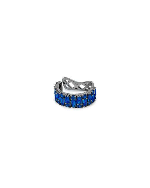 SALLY SKOUFIS Blue Culture Ear Cuff With Made Sapphires