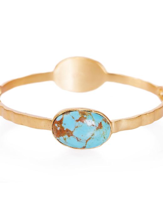 Christina Greene Blue Deco Twin Stone Bangle