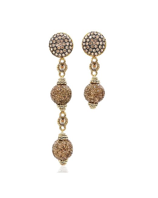 Bayemeyc White Glory Crystal Dangle Earrings