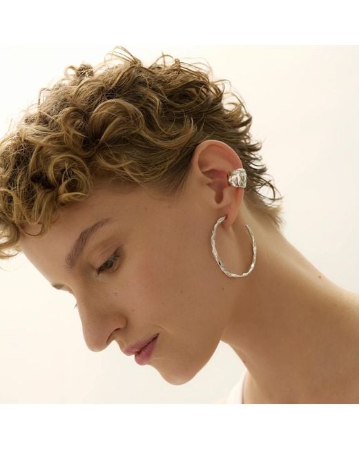 EVA REMENYI Metallic Talisman Chunky Ear Cuff