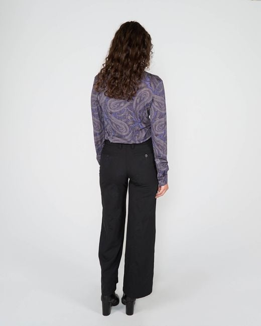 Lords of Harlech Blue Scarlet Merino Shirt