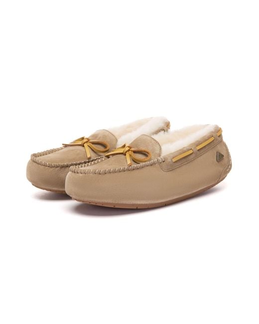 EverAu Australia Natural Crested Leather Loafers