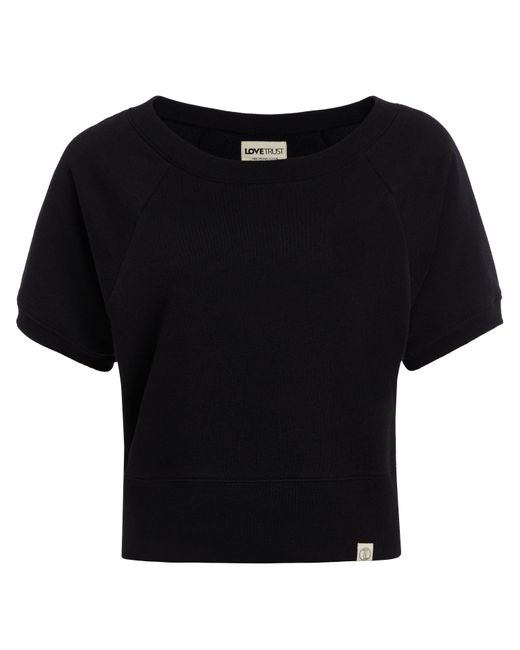 LOVETRUST Black Tori Short Sleeve Sweatshirt