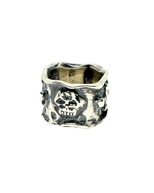 Tg-Jewellery by Tamara Gervasio Green Skulls And Bones Ring – Sterling